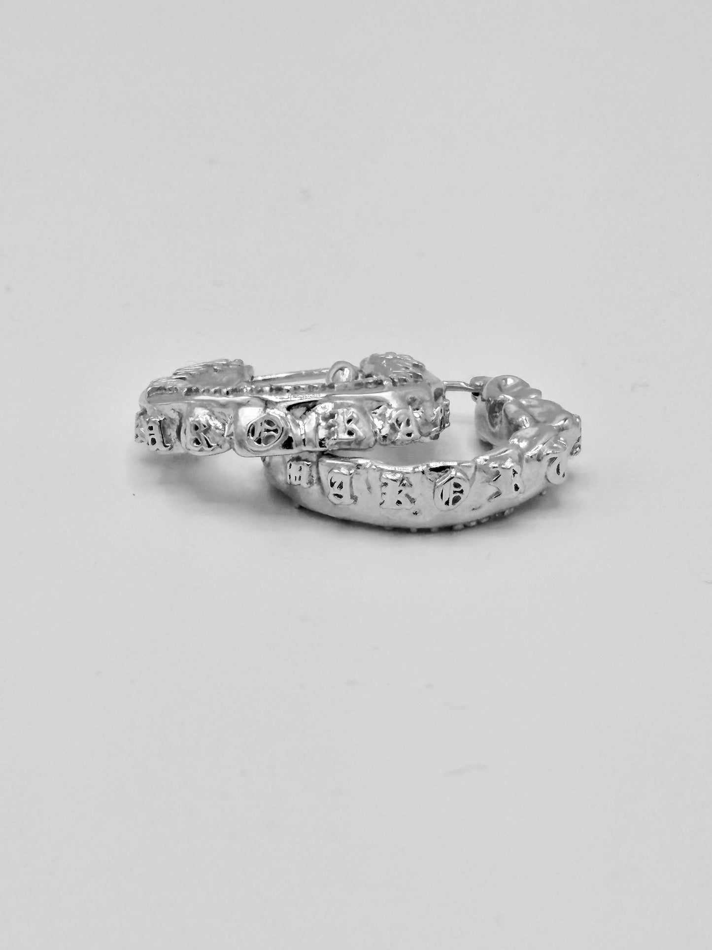 TOP TEETH BOTTOM TEETH SILVER EARRINGS