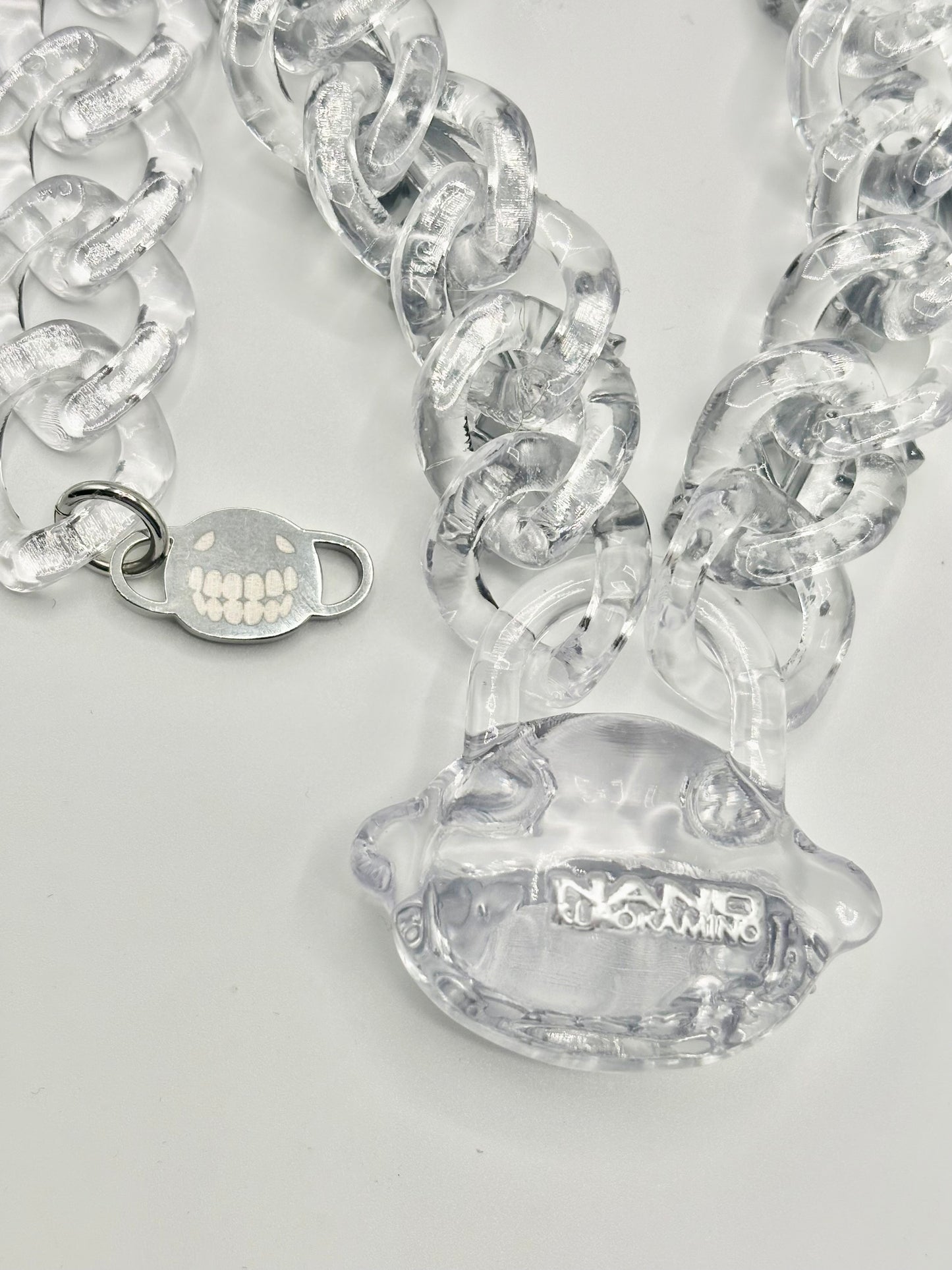 YOKAI KUROKAMI FACECHAIN- TRANSPARENT SILVER